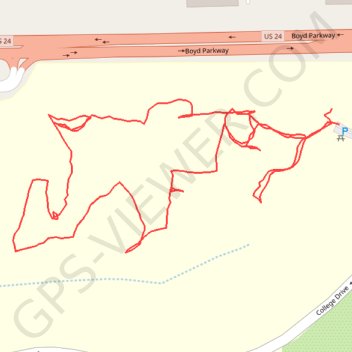 EP ICC Disc Golf Course GPS track, route, trail