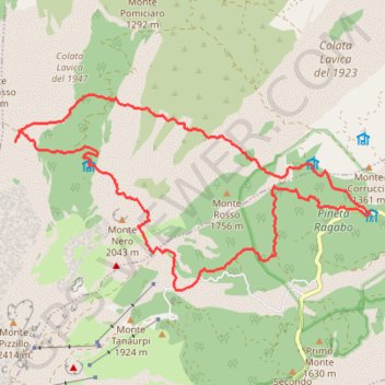 Terdav - Eoliennes - J6 - Randonnée sur l'Etna GPS track, route, trail
