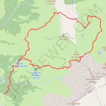 Aravis - Tour de la Tulle GPS track, route, trail