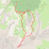 Pas du Follet en boucle depuis la Cabane de l'Avalanche (Dévoluy) GPS track, route, trail