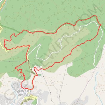 Bormes - Cols - Landon - Caguo-Ven - Notre-Dame de Constance GPS track, route, trail