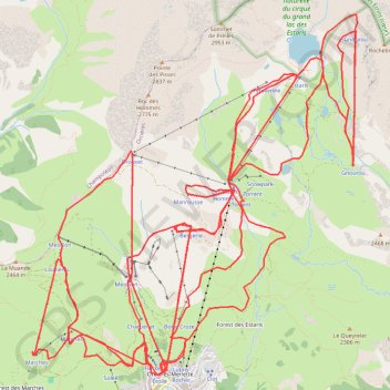 Ski Alpin Orcière Merlette GPS track, route, trail