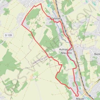 Vallée de la Mauldre GPS track, route, trail