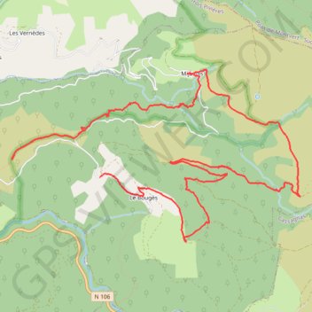 Cans et Cévennes Randonnée GPS track, route, trail