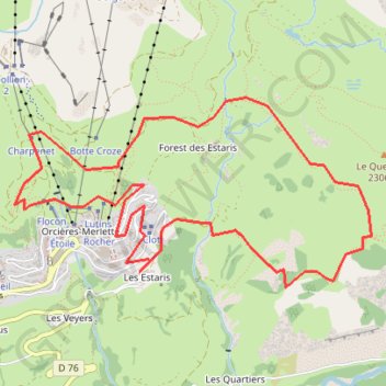 Orcieres GPS track, route, trail