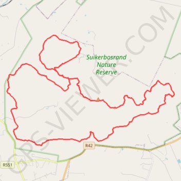 Suikerbosrand Nature Reserve GPS track, route, trail