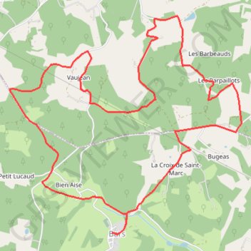 Bars - Boucle de Bosboutens GPS track, route, trail