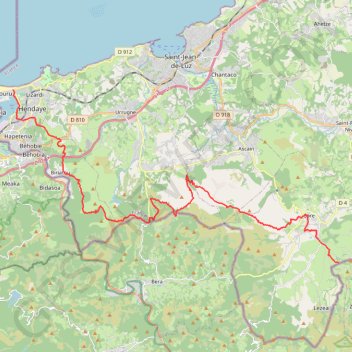 GR10 Hendaye - Venta Berrouet GPS track, route, trail