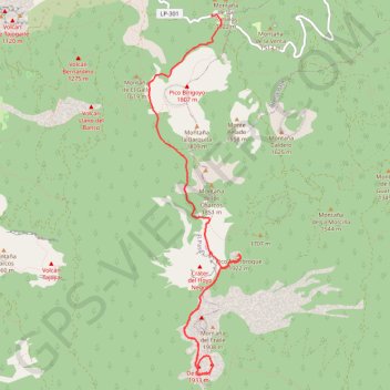Ruta de los Volcanes. La Palma GPS track, route, trail