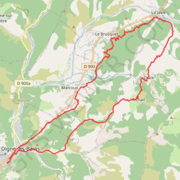 Terres Noires GPS track, route, trail