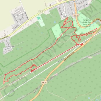 Pine Grove Mills MTB Loop GPS track, route, trail
