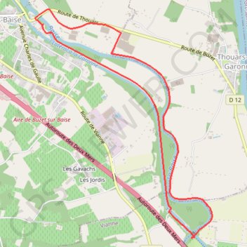 2011BuzetBaiseCanal2009 GPS track, route, trail