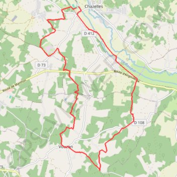 Rando Chazelles GPS track, route, trail