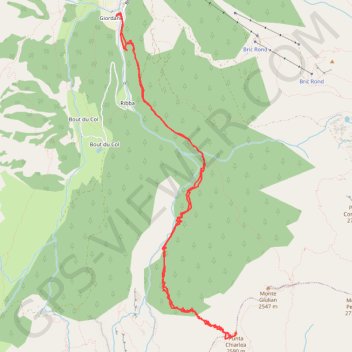Punta Chiarlea GPS track, route, trail