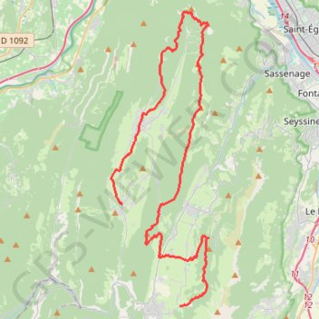 Méaudre Villard de Lans GPS track, route, trail
