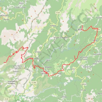 Burgo à Quenza GPS track, route, trail