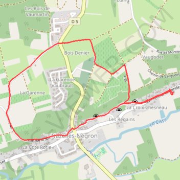 Autour de nazelles-negron GPS track, route, trail