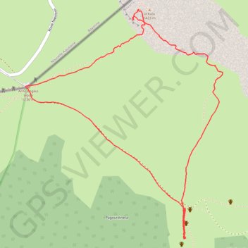 Le circuit d'Urkulu depuis le col d'Arnosteguy GPS track, route, trail