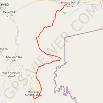 Boudnib-Merzouga 2019 GPS track, route, trail