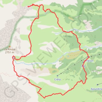 Belvedere des 3 refuges et lac de Puy Aillaud GPS track, route, trail