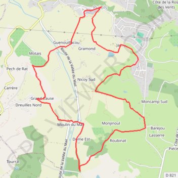 2010PujolsValleeduMail GPS track, route, trail