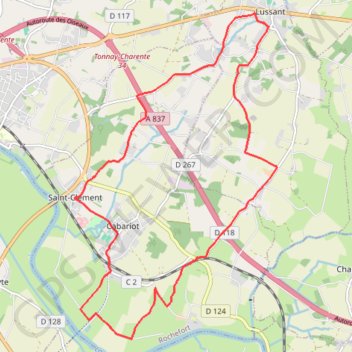 Parcours cyclable 7 : "Le chemin de Saint-Clément" - 16 km GPS track, route, trail