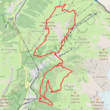 Posettes-Peclerey GPS track, route, trail