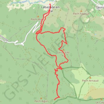 Labastide en Val 16.7 538 GPS track, route, trail