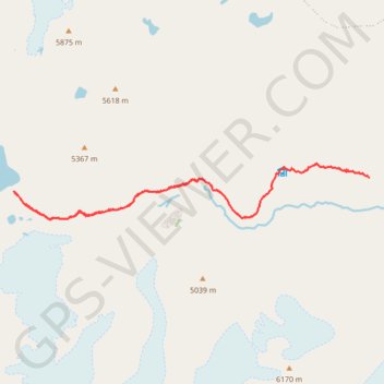 Camp de base de Tilicho - Lac Tilicho - Shree Kharka (Tour des Annapurnas) GPS track, route, trail