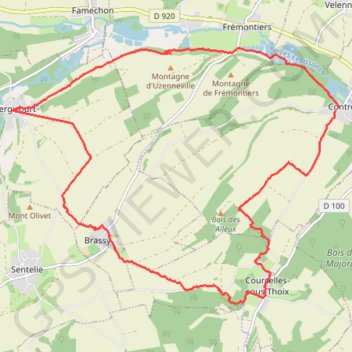 La vallee des parquets GPS track, route, trail