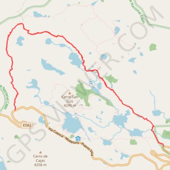 Cajas National Park GPS track, route, trail