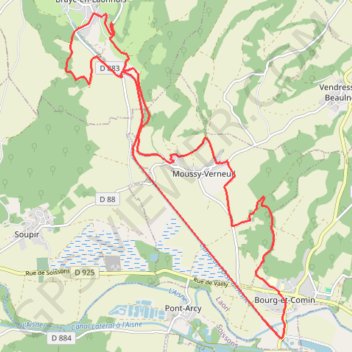 Chemin des Éclusiers GPS track, route, trail