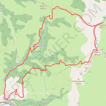 Baigura GPS track, route, trail