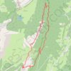 Pas de la rousse et Sangles belles ombres (Chartreuse) GPS track, route, trail
