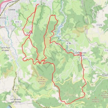 Col de la Croix de Montvieux GPS track, route, trail