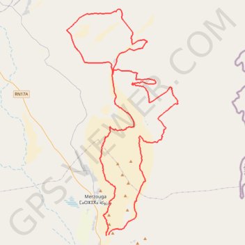 Merzouga GPS track, route, trail