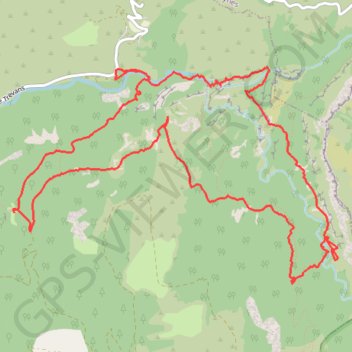 Estoublon - Les Gorges de Trévans GPS track, route, trail