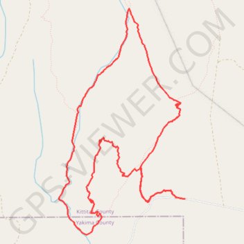Loop bike in Wenas Wildlife Area GPS track, route, trail