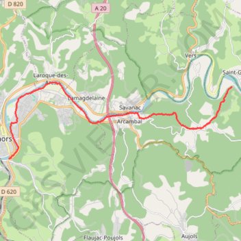 Pasturat - Cahors - Chemin de Saint-Jacques-de-Compostelle GPS track, route, trail