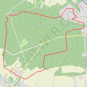 Randonnée du 11/11/2023 à 14:22 GPS track, route, trail