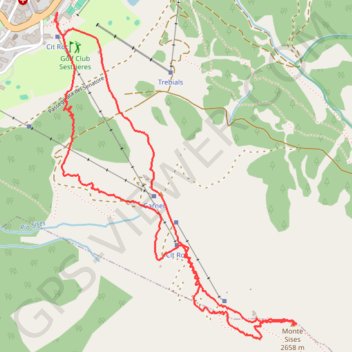Monte Sises GPS track, route, trail