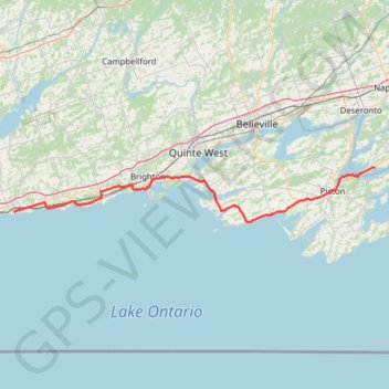 Cobourg - Adolphustown GPS track, route, trail