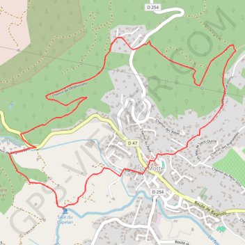La Motte - Le Saut du Capelan GPS track, route, trail