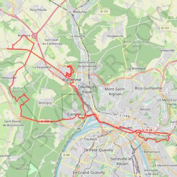 Tracé actuel: 05 FEV 2023 09:55 GPS track, route, trail