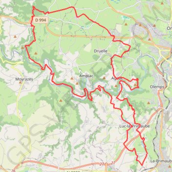 La rando du muguet - Druelle GPS track, route, trail