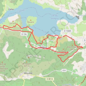 Salagou GPS track, route, trail