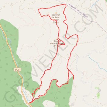 Roucas des Lauquiers GPS track, route, trail