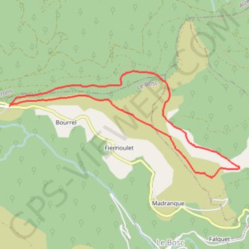Le Planel depuis le Col des Marrous GPS track, route, trail