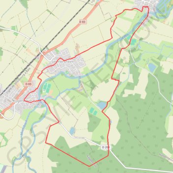 Trésor du Ried - Huttenheim GPS track, route, trail