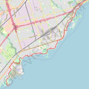 Toronto - Martin Goodman Trail - Waterfront Trail GPS track, route, trail